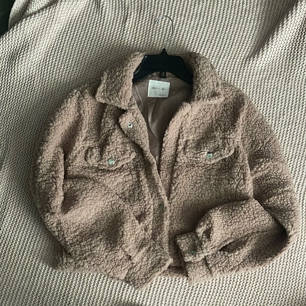 Active USA Tan Teddy Jacket